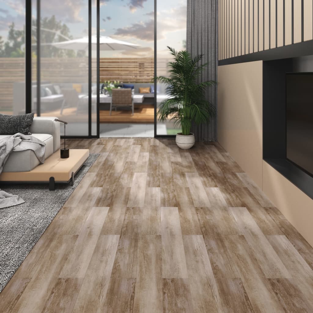 Galleria Design PVC Flooring Planks 5.02 m² 2 mm Self-adhesive Striped Brown