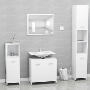 Galleria Design Bathroom Cabinet White 60x33x61 cm Engineered Wood