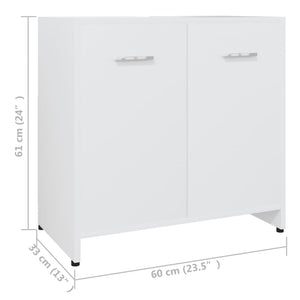 Galleria Design Bathroom Cabinet White 60x33x61 cm Engineered Wood