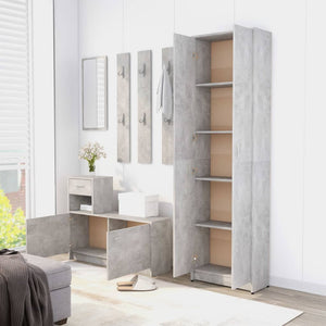Galleria Design Hallway Wardrobe Concrete Grey 55x25x189 cm Engineered Wood