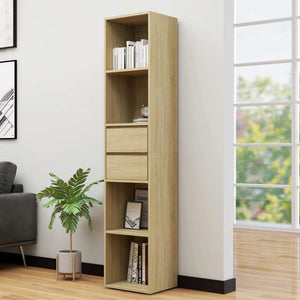 Galleria Design Book Cabinet Sonoma Oak 36x30x171 cm Engineered Wood