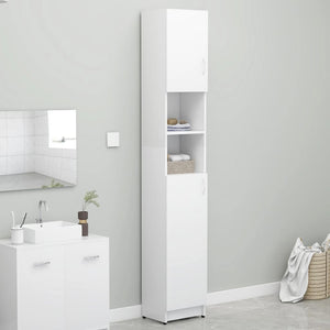 Galleria Design Bathroom Cabinet White 32x25.5x190 cm Engineered Wood