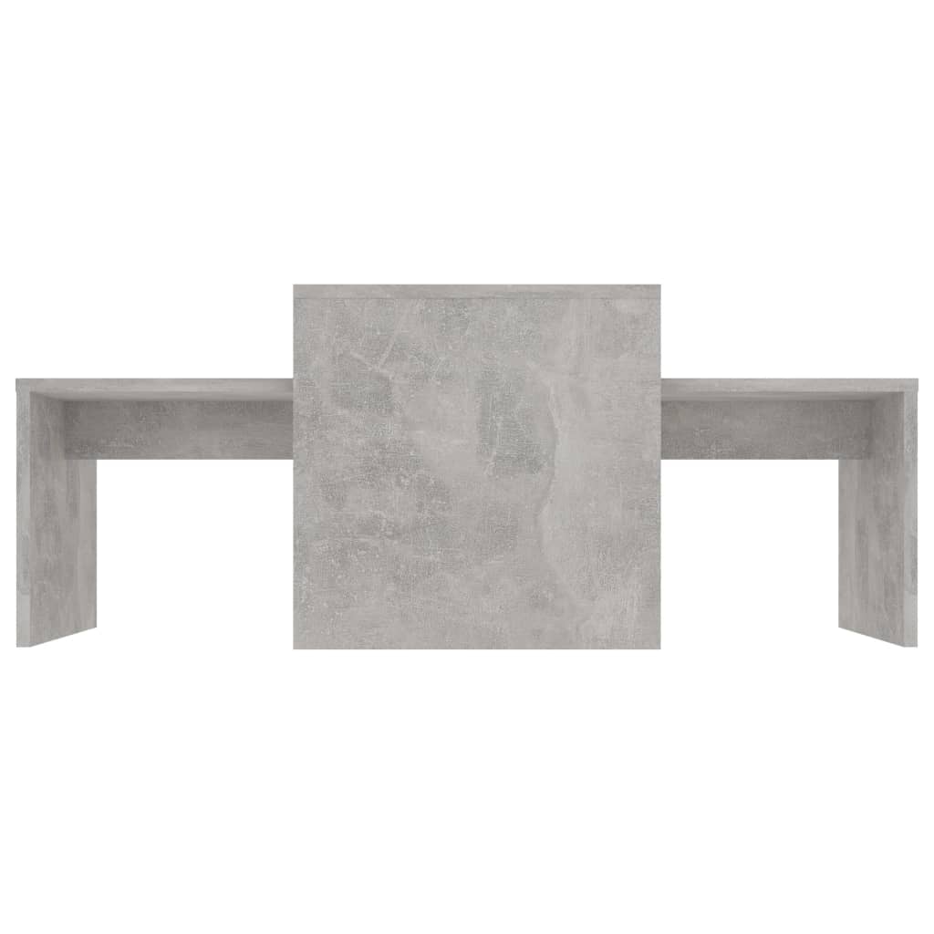Galleria Design Coffee Table Set Concrete Grey 100x48x40 cm Engineered Wood