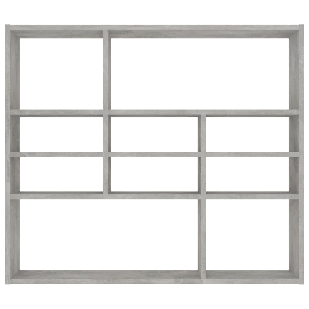 Galleria Design Wall Shelf Concrete Grey 90x16x78 cm Engineered Wood