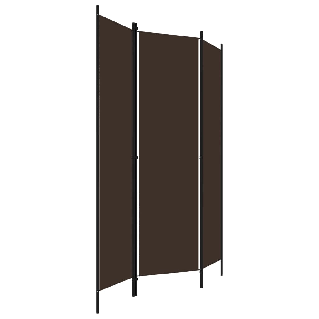 Galleria Design 3-Panel Room Divider Brown 150x180 cm