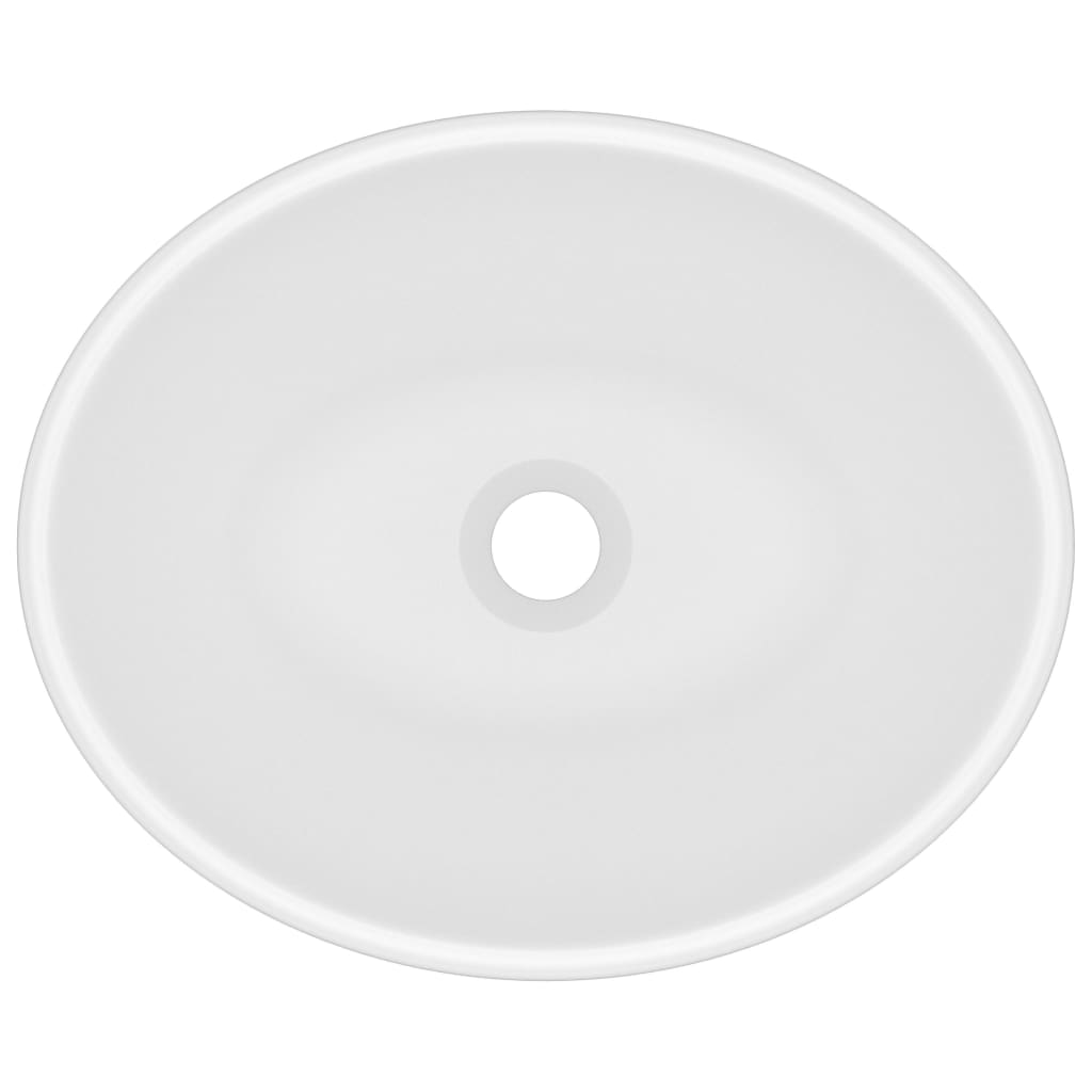 Galleria Design Luxury Basin Oval-shaped Matt White 40x33 cm Ceramic