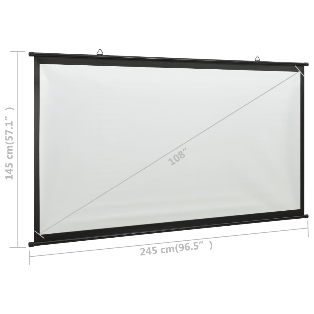 Galleria Design Projection Screen 108&quot; 16:9