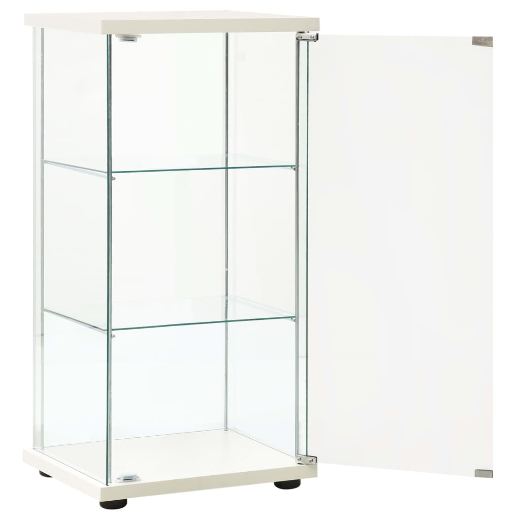 Galleria Design Storage Cabinet Tempered Glass White