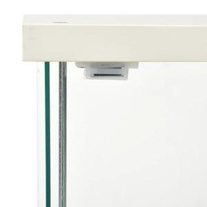 Galleria Design Storage Cabinet Tempered Glass White