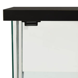 Galleria Design Storage Cabinet Tempered Glass Black