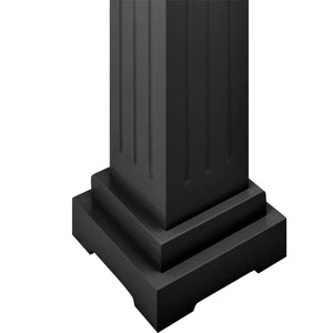 Galleria Design Classic Square Pillar Plant Stand Black 17x17x66 cm MDF