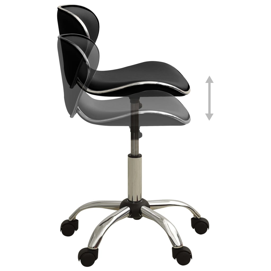 Galleria Design Salon Spa Stool Black Faux Leather