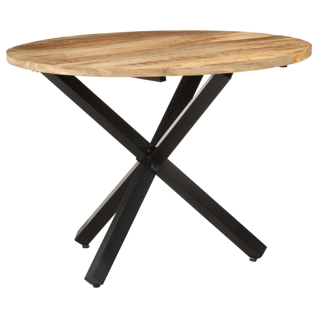 Galleria Design Dining Table Round 100x100x75 cm Rough Mango Wood