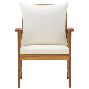 Galleria Design Garden Chairs with Cushions 2 pcs Solid Acacia Wood