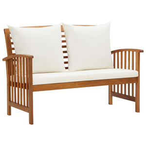 Galleria Design Garden Bench with Cushions 119 cm Solid Acacia Wood