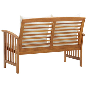 Galleria Design Garden Bench with Cushions 119 cm Solid Acacia Wood
