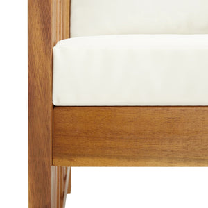 Galleria Design Garden Bench with Cushions 119 cm Solid Acacia Wood