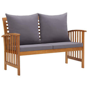 Galleria Design Garden Bench with Cushions 119 cm Solid Acacia Wood