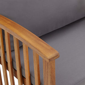Galleria Design Garden Bench with Cushions 119 cm Solid Acacia Wood