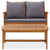 Galleria Design 2 Piece Garden Lounge Set with Cushions Solid Acacia Wood