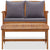 Galleria Design 2 Piece Garden Lounge Set with Cushions Solid Acacia Wood