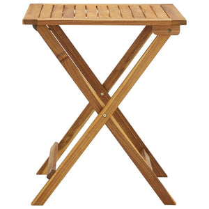 Galleria Design 3 Piece Folding Bistro Set with Cushions Solid Acacia Wood