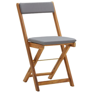 Galleria Design 3 Piece Folding Bistro Set with Cushions Solid Acacia Wood