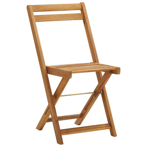 Galleria Design 3 Piece Folding Bistro Set with Cushions Solid Acacia Wood