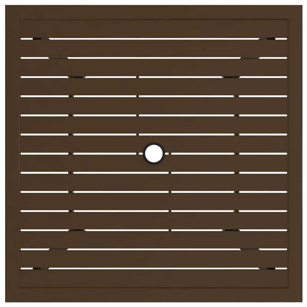 Galleria Design Garden Table Brown 81.5x81.5x72 cm Steel