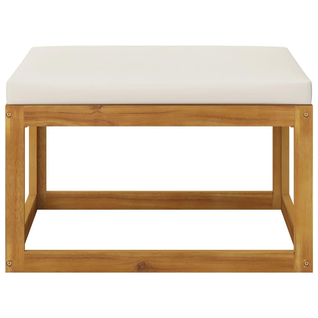 Galleria Design 3 Piece Garden Lounge Set with Cream Cushions Solid Acacia Wood