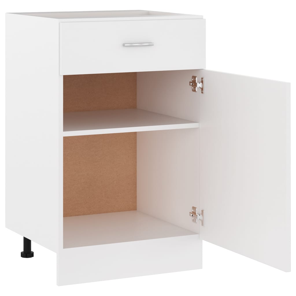 Galleria Design Drawer Bottom Cabinet Lyon White 50x46x81.5 cm Engineered Wood