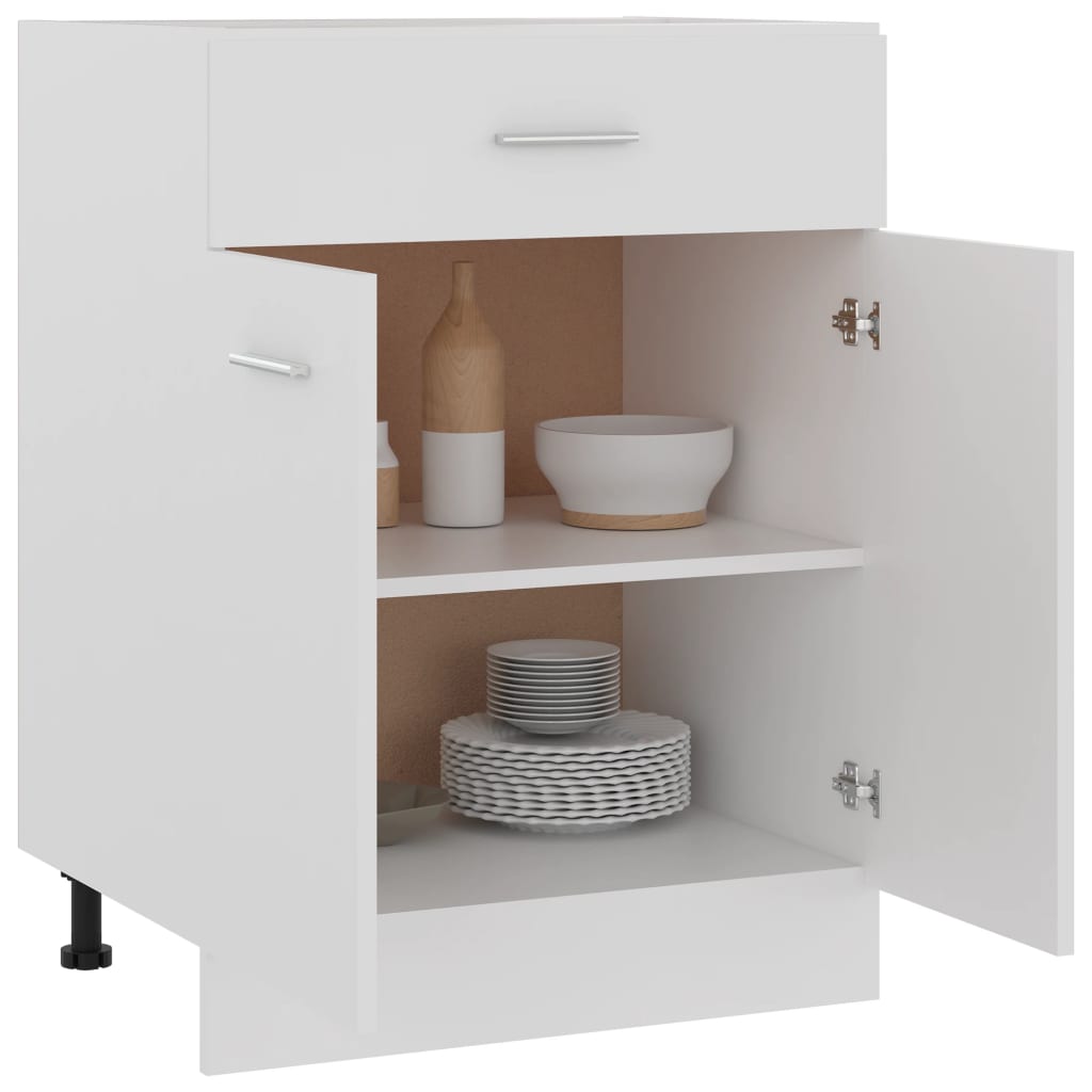 Galleria Design Drawer Bottom Cabinet White 60x46x81.5 cm Engineered Wood