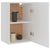 Galleria Design Hanging Cabinet Lyon White 39.5x31x60 cm Engineered Wood