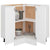 Galleria Design Corner Bottom Cabinet Lyon White 75.5x75.5x81.5 cm Engineered Wood