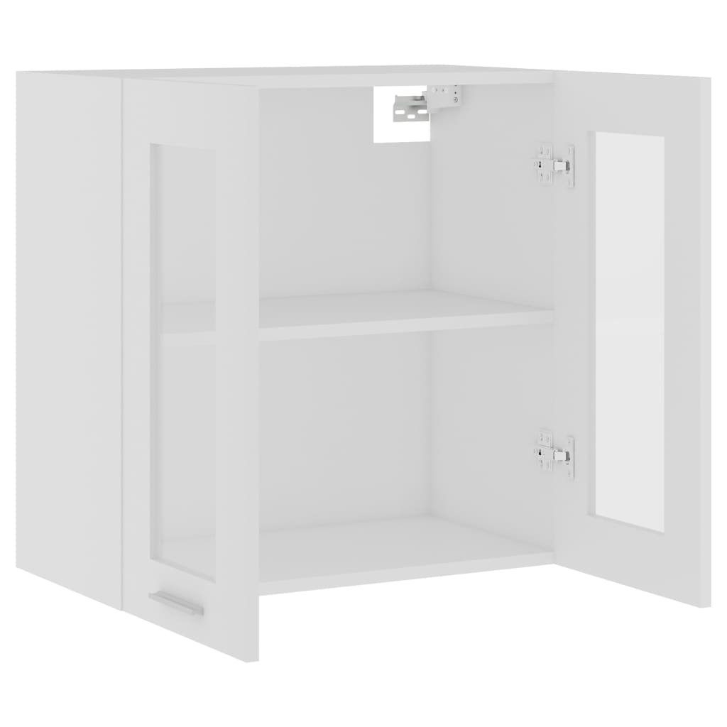 Galleria Design Hanging Glass Cabinet Lyon White 60x31x60 cm Engineered Wood