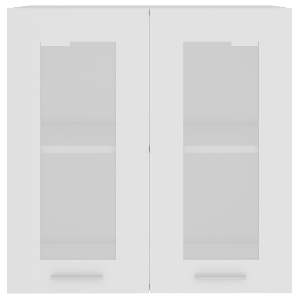 Galleria Design Hanging Glass Cabinet Lyon White 60x31x60 cm Engineered Wood