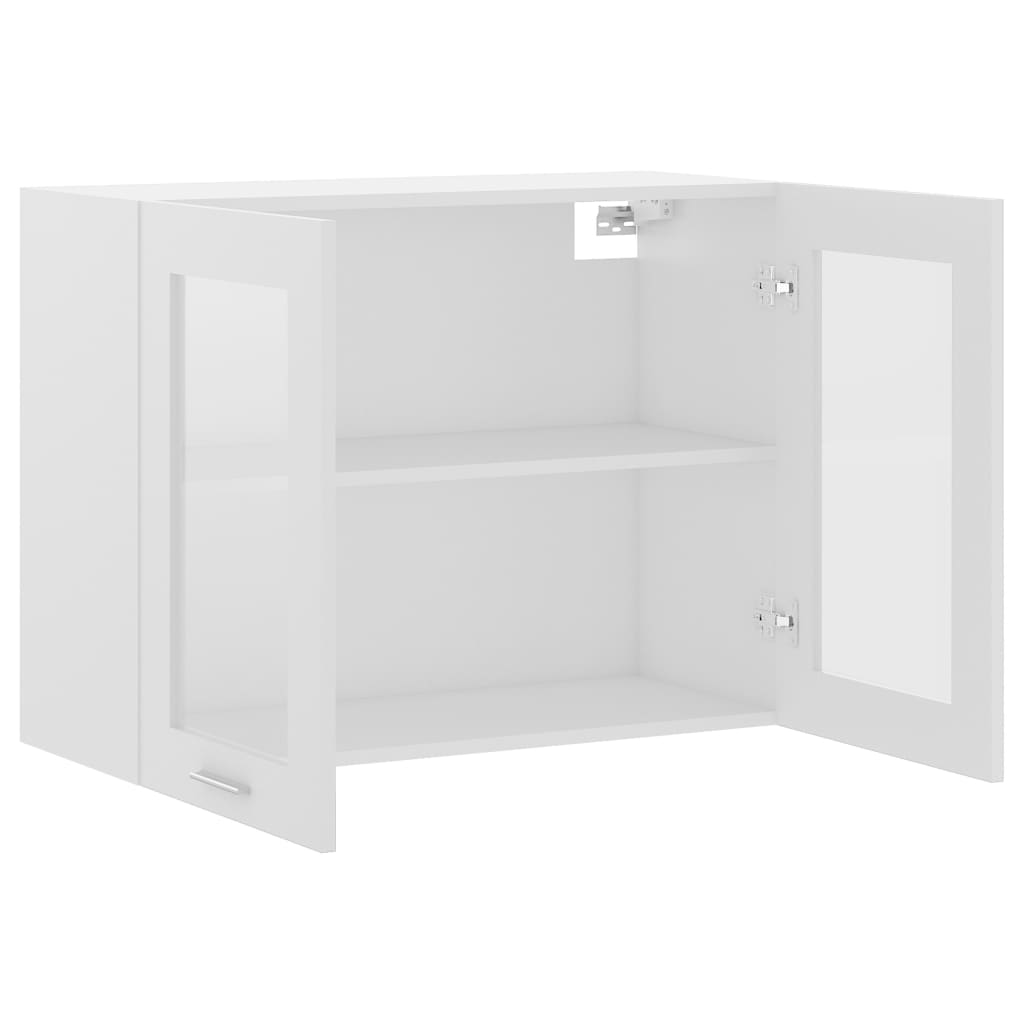 Galleria Design Hanging Glass Cabinet White 80x31x60 cm Engineered Wood