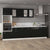 Galleria Design Microwave Cabinet Lyon Black 60x57x207 cm Engineered Wood