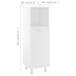 Galleria Design Bathroom Cabinet White 30x30x95 cm Engineered Wood