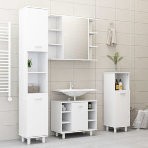 Galleria Design Bathroom Cabinet White 30x30x179 cm Engineered Wood