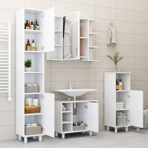 Galleria Design Bathroom Cabinet White 30x30x179 cm Engineered Wood