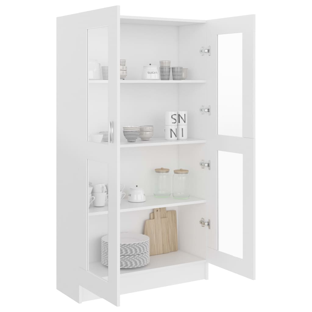 Galleria Design Vitrine Cabinet White 82.5x30.5x150 cm Engineered Wood