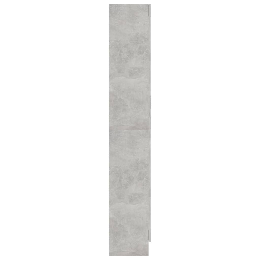 Galleria Design Vitrine Cabinet Concrete Grey 82.5x30.5x185.5 cm Engineered Wood