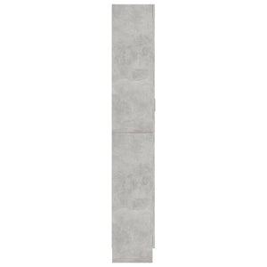 Galleria Design Vitrine Cabinet Concrete Grey 82.5x30.5x185.5 cm Engineered Wood