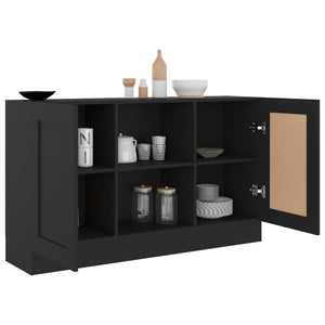 Galleria Design Sideboard Black 120x30.5x70 cm Engineered Wood
