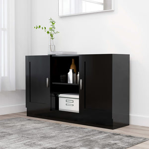 Galleria Design Sideboard Black 120x30.5x70 cm Engineered Wood