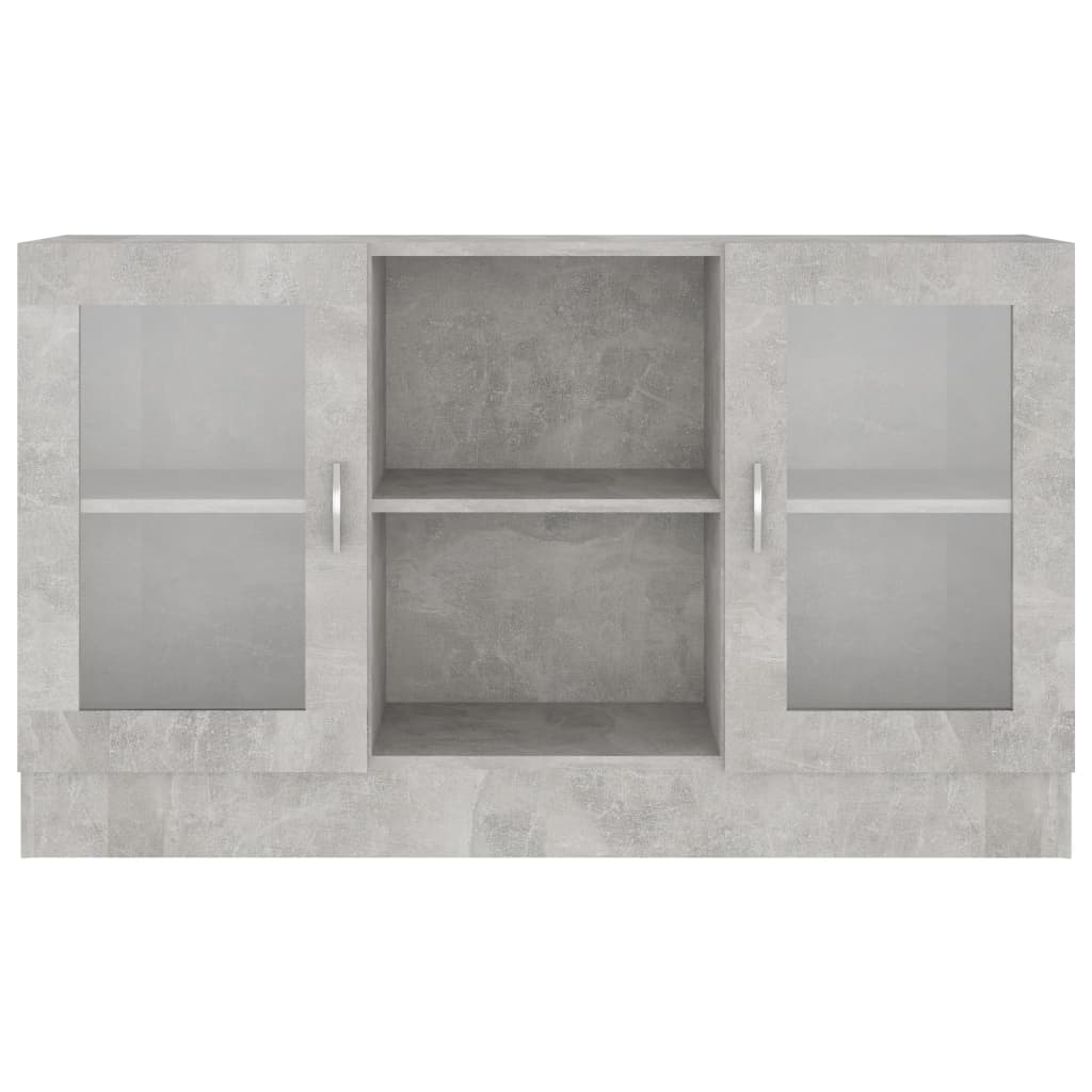 Galleria Design Vitrine Cabinet Concrete Grey 120x30.5x70 cm Engineered Wood