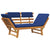 Galleria Design Garden Bench with Cushions 2-in-1 190 cm Solid Acacia Wood