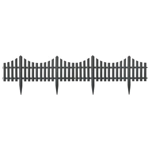 Galleria Design Lawn Edgings 17 pcs Anthracite 10 m PP
