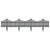 Galleria Design Lawn Edgings 17 pcs Anthracite 10 m PP